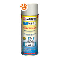 Macota Vernice Spray Targhe Bianco