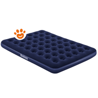 Bestway Airbed Materasso Matrimoniale Gonfiabile Blu Floccato (137x191x22cm) Art. 67002