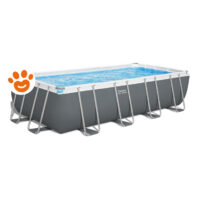 Bestway Piscina Rettangolare Steel Pro Max (549x274x122cm) con Pompa a Sabbia Art. 56466
