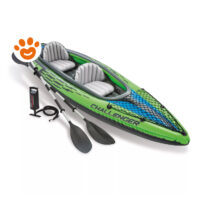 Intex Canoa Gonfiabile Challenger K2 Con Remi e Pompa (351x76x38cm) Art. 68306