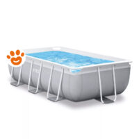 Intex Piscina Rettangolare Prisma Metal Frame (300x175x80cm) con Pompa a Filtro Art. 26784