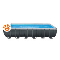 Intex Piscina Rettangolare Ultra XTR Frame (732x366x132cm) con Pompa a Sabbia Art. 26364