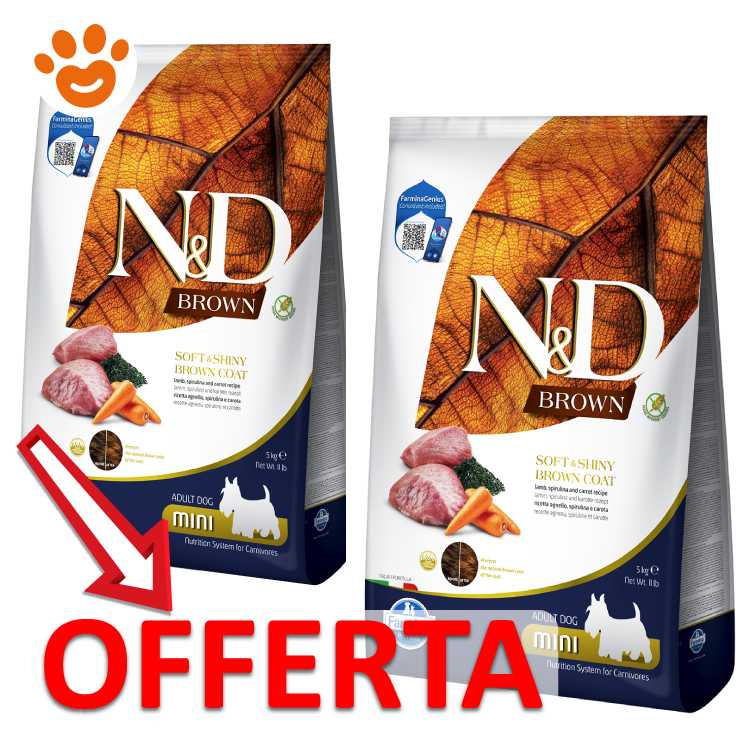Sacchi crocchette N&D Brown in offerta