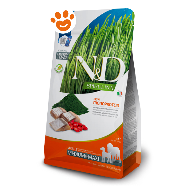 Farmina Dog N&D Spirulina Adult Medium/Maxi Aringa