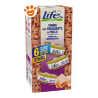 Scatolette Life Cat tonno con prosciutto di pollo