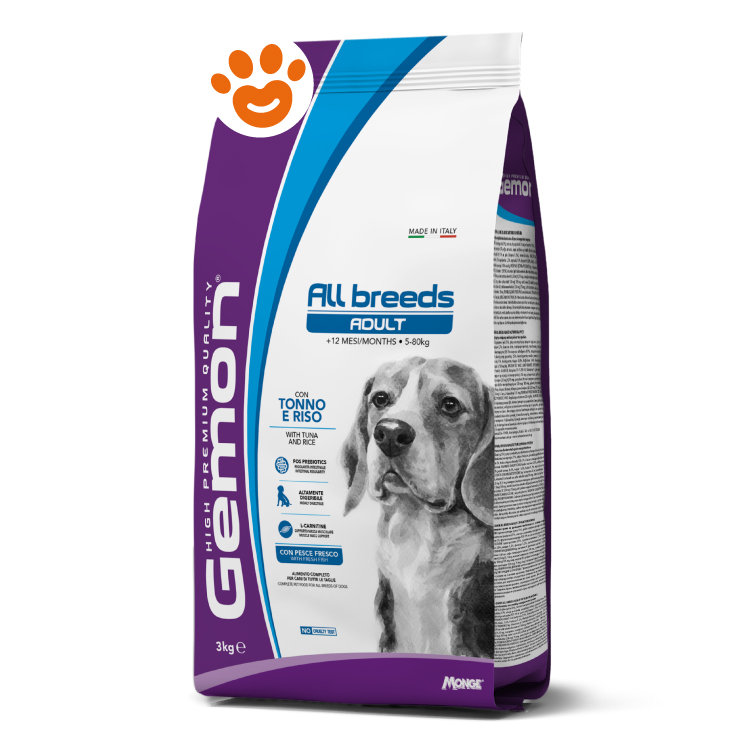 Sacco crocchette cane Gemon All Breeds Adult