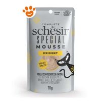 Schesir Cat Senior Special Mousse Exigent Pollo con Fegato di Anatra