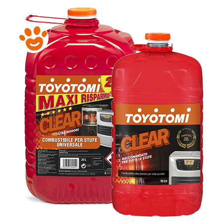 6 taniche da 20 litri di combustibile liquido 'toyotomi clear