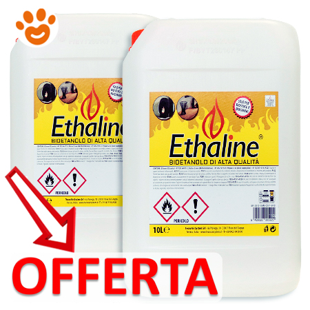 Ethaline Bioetanolo Liquido per Camini e Stufe - Amore Animale Shop