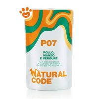 Natural Code P07 Cat Adult al Pollo, Manzo e Verdure