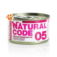 Natural Code 5 Cat Adult al Pollo e Prosciutto
