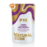 Natural Code P10 Cat Adult con Tonno e Piccoli Pesci Bianchi