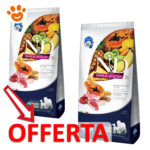 Due sacchi crocchette cane ND Tropical offerta