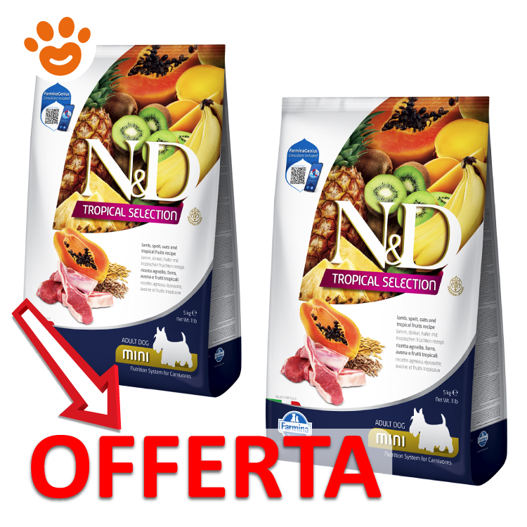 Offerta crocchette N&D Tropical Selection per cani