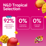 Grafica N&D Tropical Selection con mango e percentuali