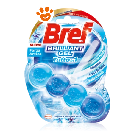 Bref WC Brilliant Gel Tutto in 1 Freschezza Artica - Amore Animale Shop