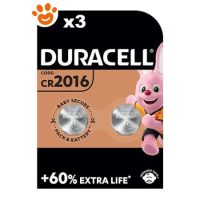 Duracell Batterie a Bottone CR2016 3 V Pile al Litio