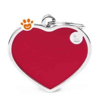 My Family Medaglietta Cuore Rosso Grande >>>INCISIONE_GRATIS