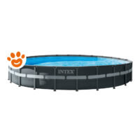 Intex Piscina Rotonda XTR Frame (732x732x132cm) con Pompa a Sabbia Art. 26340