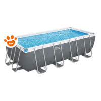 Bestway Piscina Rettangolare Steel Pro Max (488x244x122cm) con Pompa a Filtro Art. 56670