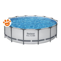 Bestway Piscina Rotonda Steel Pro Max (Ø427x107cm) con Pompa a Filtro Art. 56950