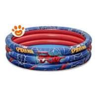 Bestway Piscina Rotonda Marvel Spider Man a 3 Anelli Gonfiabile (Ø122x30cm) Art. 98018