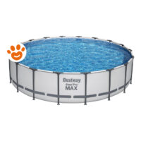 Bestway Piscina Rotonda Steel Pro Max (Ø549x122cm) con Pompa a Filtro Art. 56462