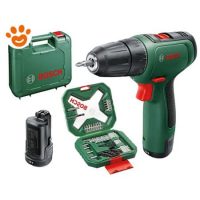 Bosch Trapano Avvitatore a Batteria (12V) EasyDrill 1200 + 2 Batterie con Set Accessori (34 Pezzi)