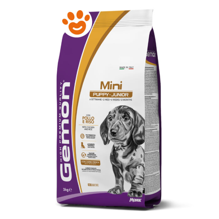 Sacco crocchette Gemon Mini Puppy Junior 3kg