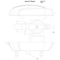 Disegno tecnico pompa aria Sera Air 110 Plus