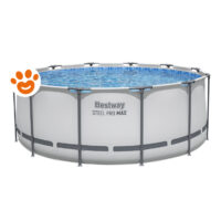Bestway Piscina Rotonda Steel Pro Max (Ø366x122cm) con Pompa a Filtro Art. 56420