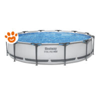 Bestway Piscina Rotonda Steel Pro Max (Ø366x76cm) con Pompa a Filtro Art. 56416