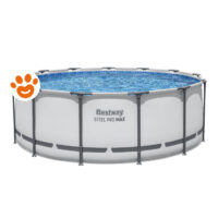 Bestway Piscina Rotonda Steel Pro Max (Ø396x122cm) con Pompa a Filtro Art. 5618W