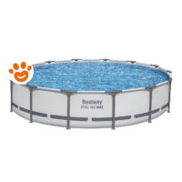 Bestway Piscina Rotonda Steel Pro Max (Ø427x84cm) con Pompa a Filtro Art. 56595