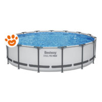 Bestway Piscina Rotonda Steel Pro Max (Ø457x107cm) con Pompa a Filtro Art. 56488