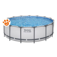 Bestway Piscina Rotonda Steel Pro Max (Ø457x122cm) con Pompa a Filtro Art. 56438