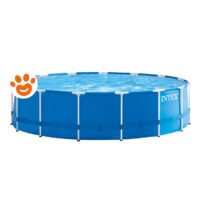 Intex Piscina Rotonda Metal Frame (Ø457x122cm) con Pompa a Filtro Art. 28242
