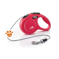 Flexi Guinzaglio Rosso a Corda