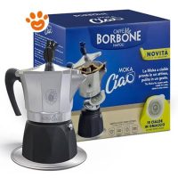 Borbone Caffè MokaCiao -  Macchina in moka per cialde ESE 44 + 15 Cialde in OMAGGIO