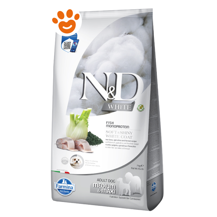 Sacco crocchette N&D White per cani adulti