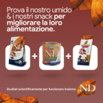 Linea alimenti umidi e snack per cani N&D