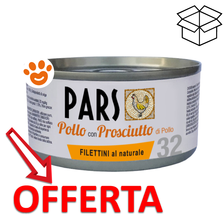 Scatoletta PARS pollo e prosciutto in offerta