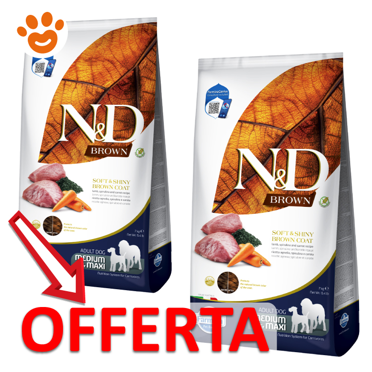 Offerta crocchette N&D Brown per cani adulti