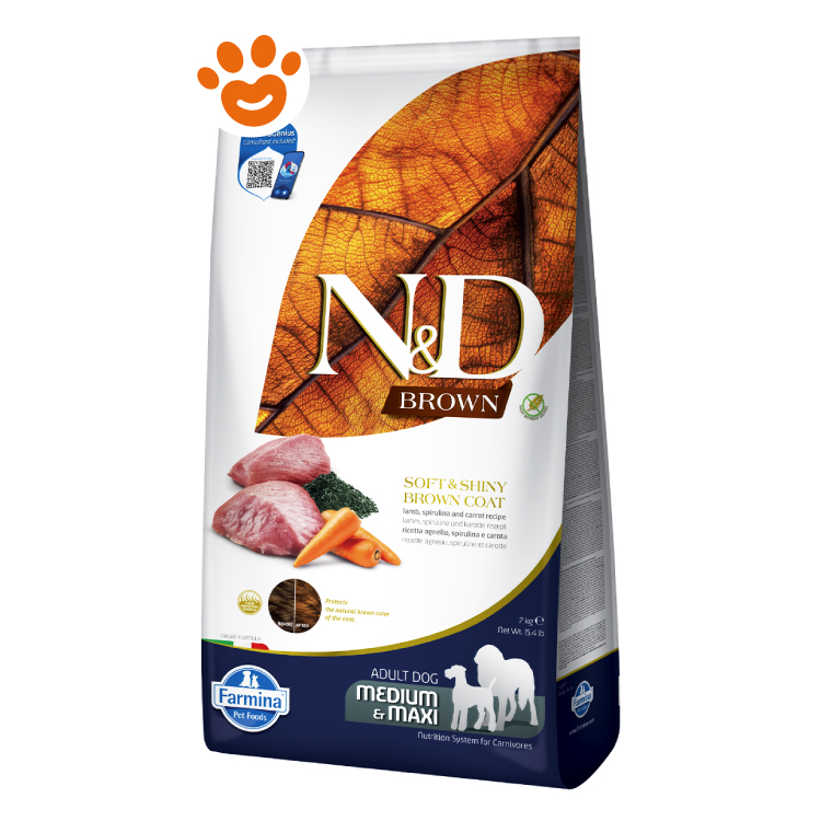 Sacco crocchette Farmina N&D Brown per cani adulti