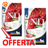 Offerta crocchette N&D Quinoa Senior Mini