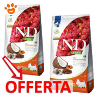 Offerta crocchette N&D Quinoa per cani mini