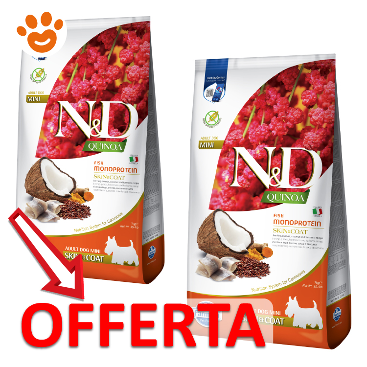 Offerta crocchette N&D Quinoa per cani mini