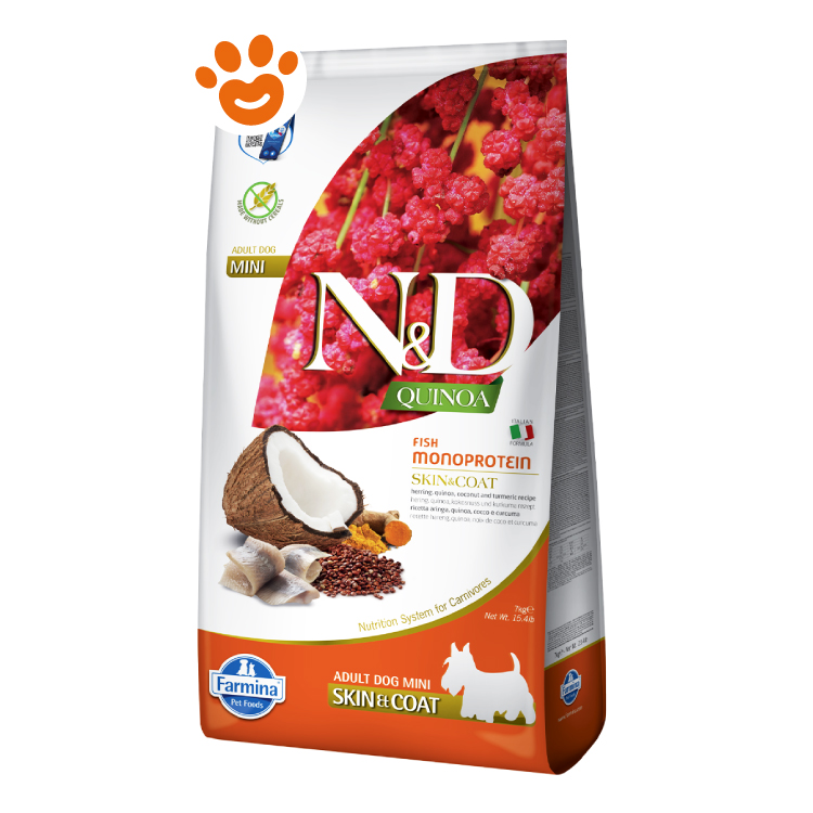 Sacco crocchette cane N&D Quinoa pesce