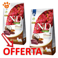 Offerta crocchette N&D Quinoa per cani mini