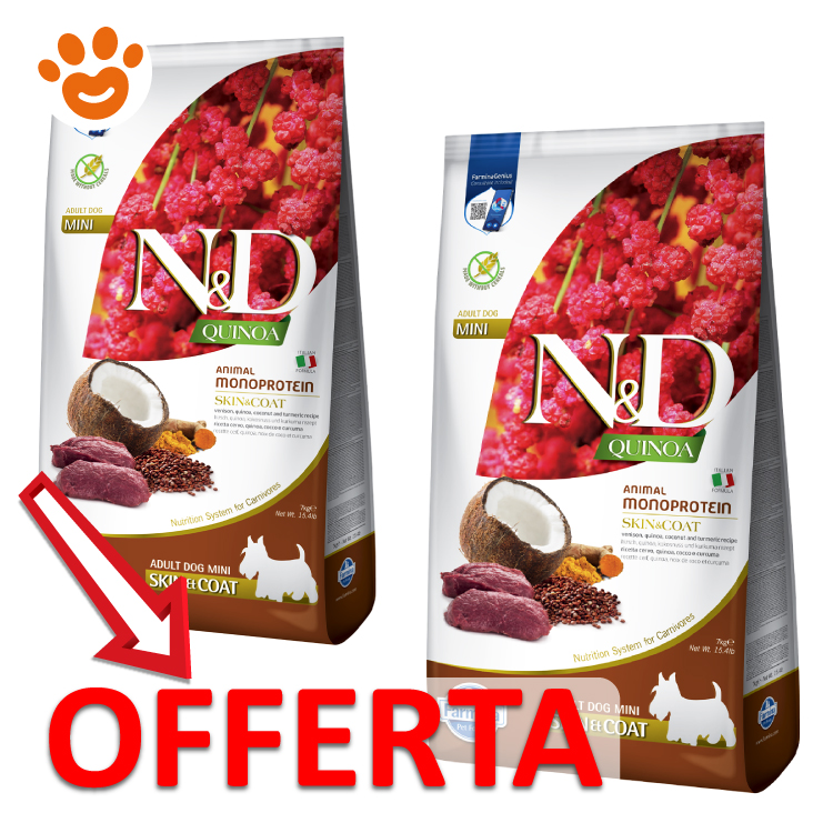 Offerta crocchette N&D Quinoa per cani mini